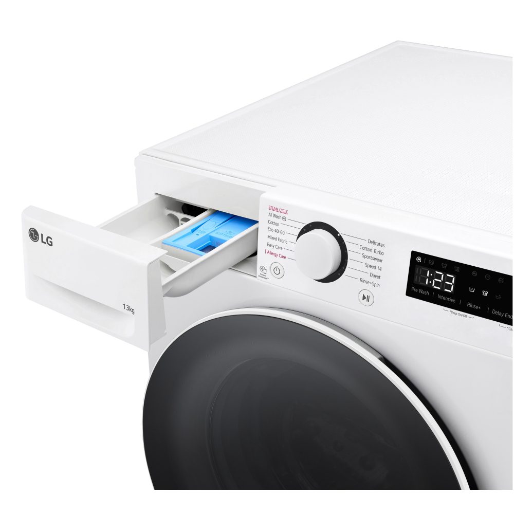 LG Series 4 AI Direct Drive 13kg Washing Machine F4Y513WWLN1 - White LG Series 4 AI Direct Drive 13kg Washing Machine F4Y513WWLN1 - White