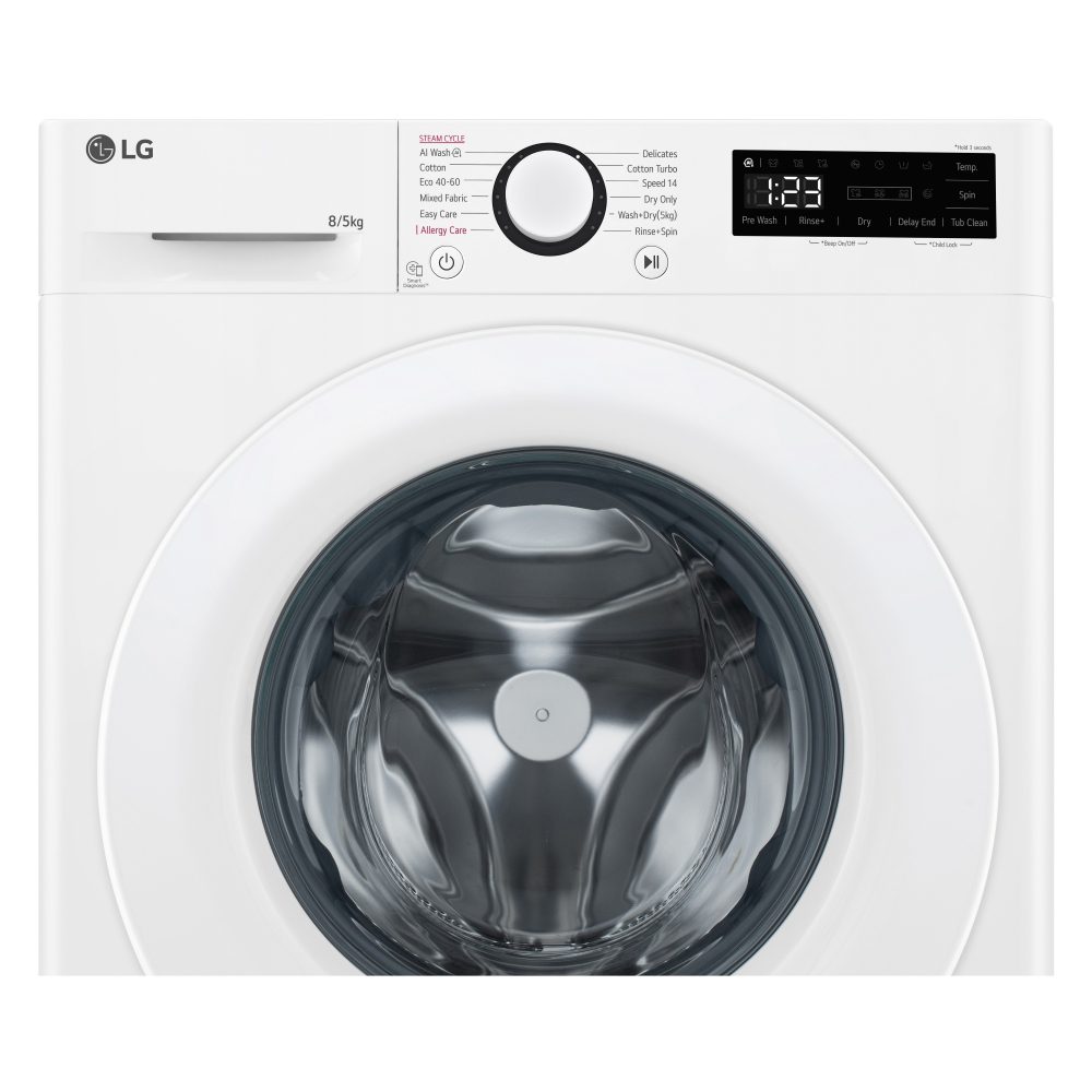 LG Series 3 Counter-Depth MAX 8kg Washer Dryer FWY385WWLN1 - White LG Series 3 Counter-Depth MAX 8kg Washer Dryer FWY385WWLN1 - White