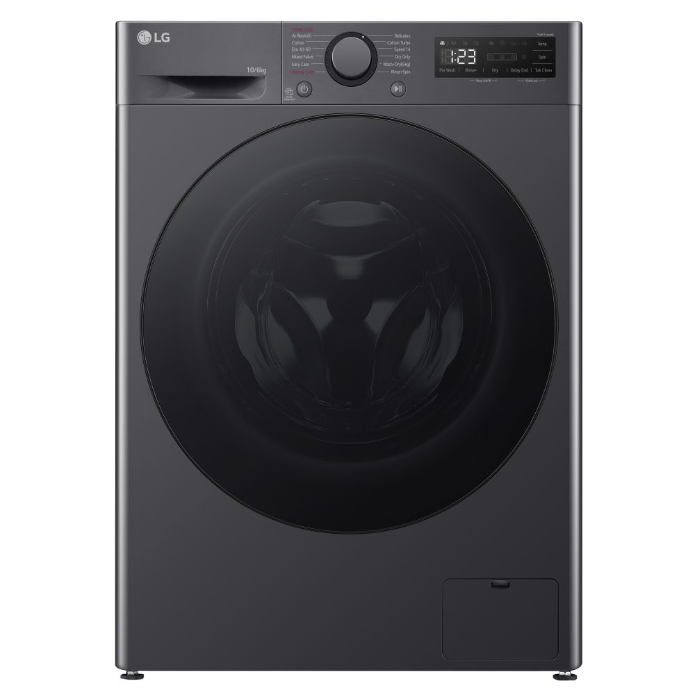 LG Series 4 AI Direct Drive 10kg Washer Dryer FWY606GBLN1 - Slate Grey