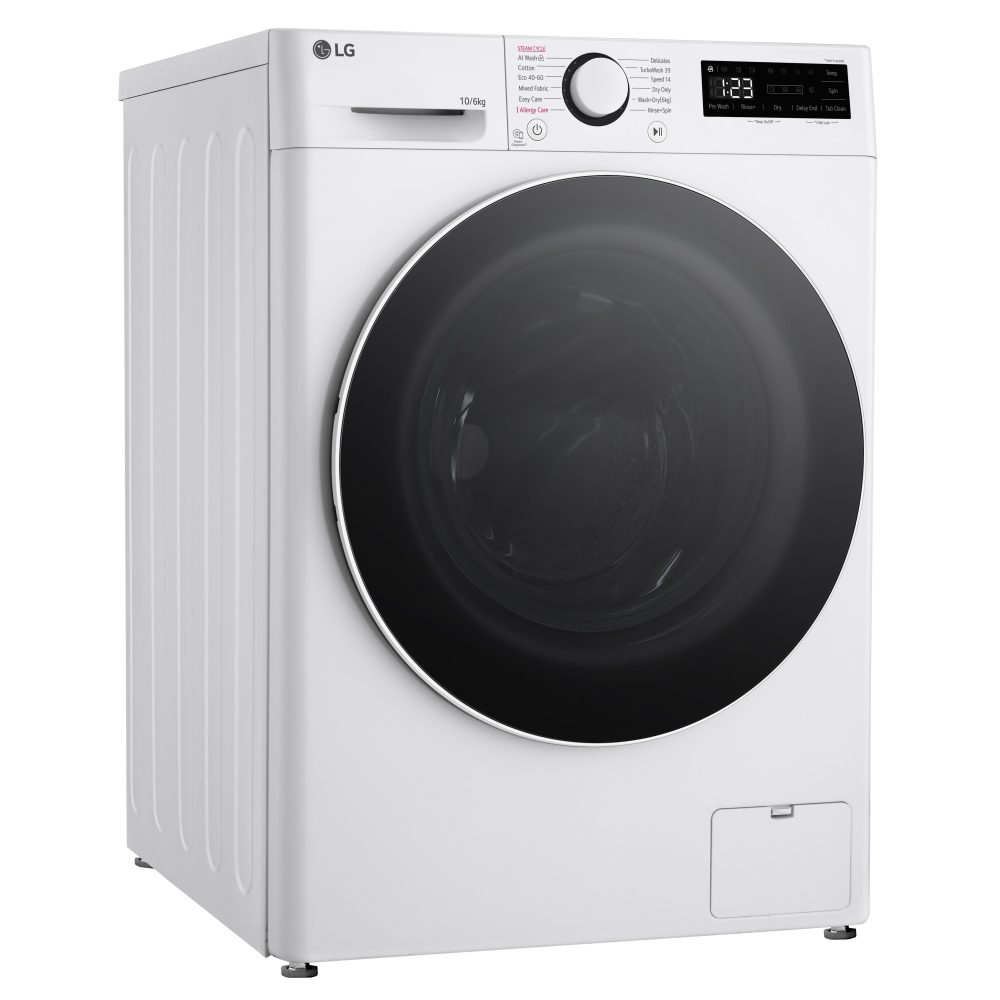LG Series 4 Pro AI Direct Drive 10kg Washer Dryer FWY706WWTN1 - White LG Series 4 Pro AI Direct Drive 10kg Washer Dryer FWY706WWTN1 - White