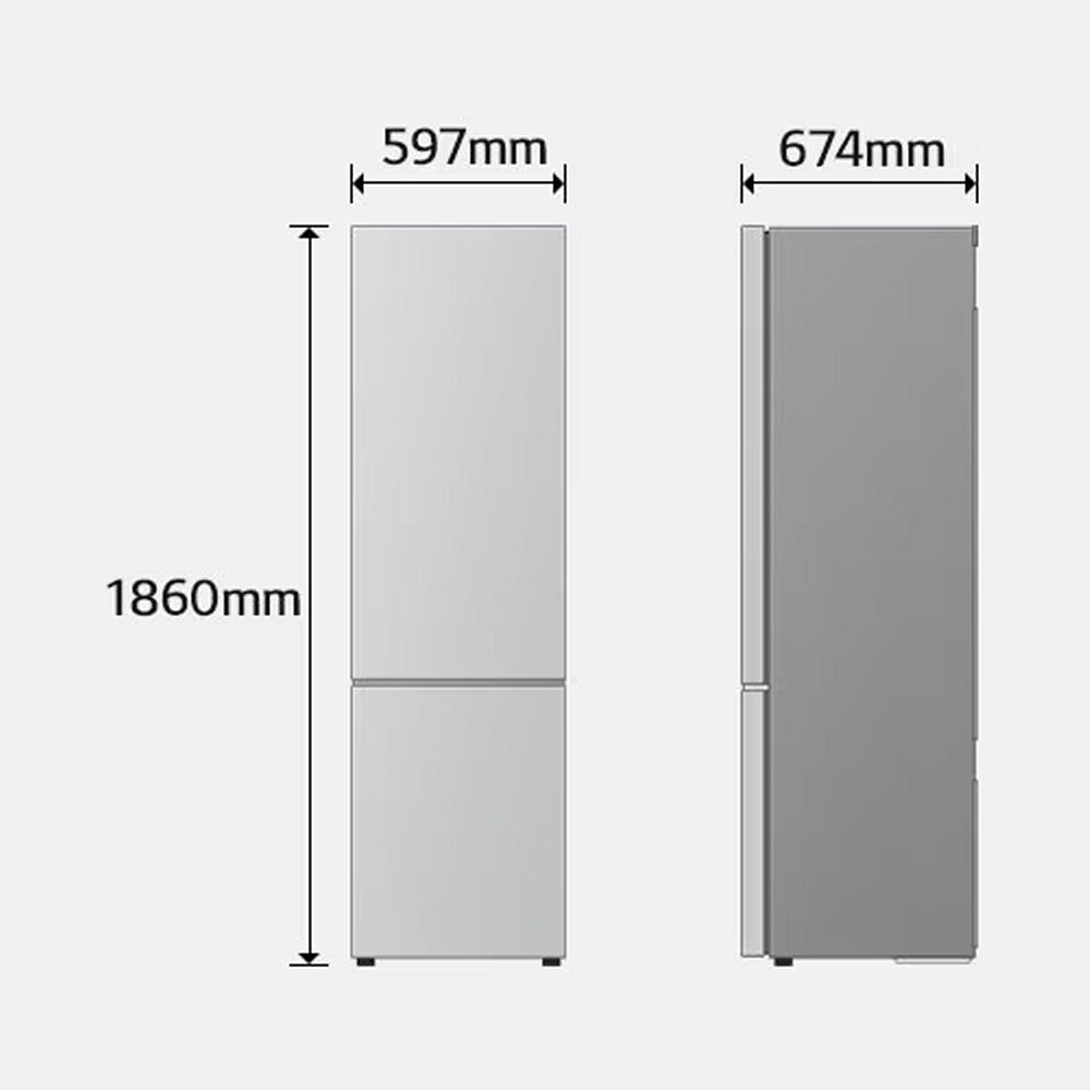 LG 60cm Fit & Max Frost Free Fridge Freezer GBBSJ10DPY - Silver LG 60cm Fit & Max Frost Free Fridge Freezer GBBSJ10DPY - Silver