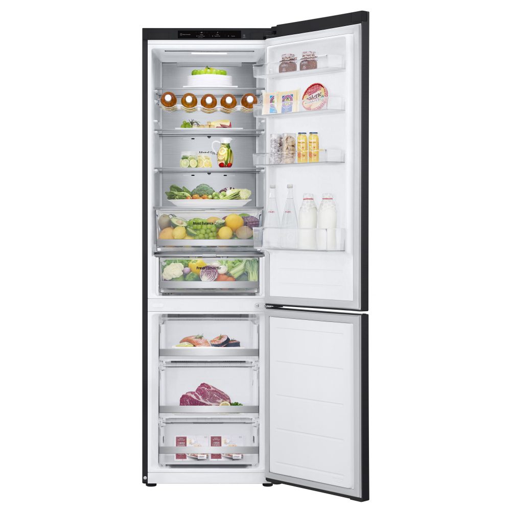 LG 60cm Frost Free Fridge Freezer GBV5240CEP - Matte Black LG 60cm Frost Free Fridge Freezer GBV5240CEP - Matte Black