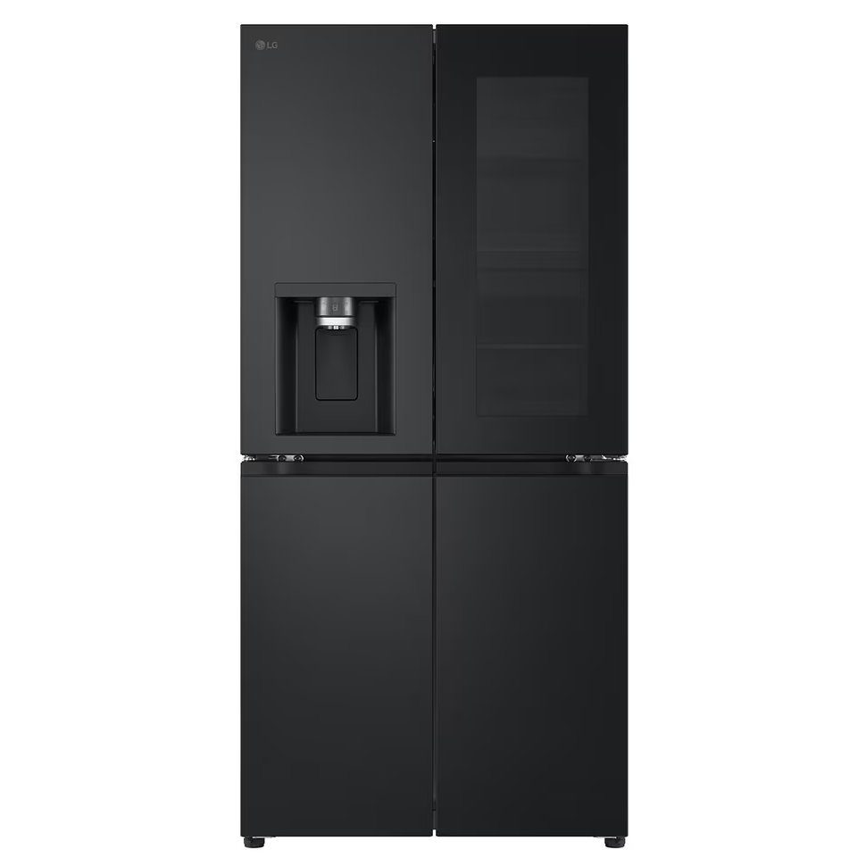LG Slim Instaview French Style Fridge Freezer With Ice & Water GMG860EPBE - Black Steel LG Slim Instaview French Style Fridge Freezer With Ice & Water GMG860EPBE - Black Steel