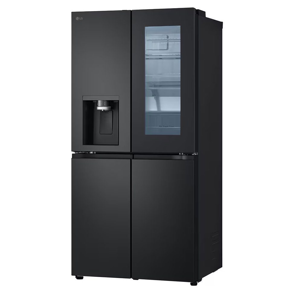 LG Slim Instaview French Style Fridge Freezer With Ice & Water GMG860EPBE - Black Steel LG Slim Instaview French Style Fridge Freezer With Ice & Water GMG860EPBE - Black Steel