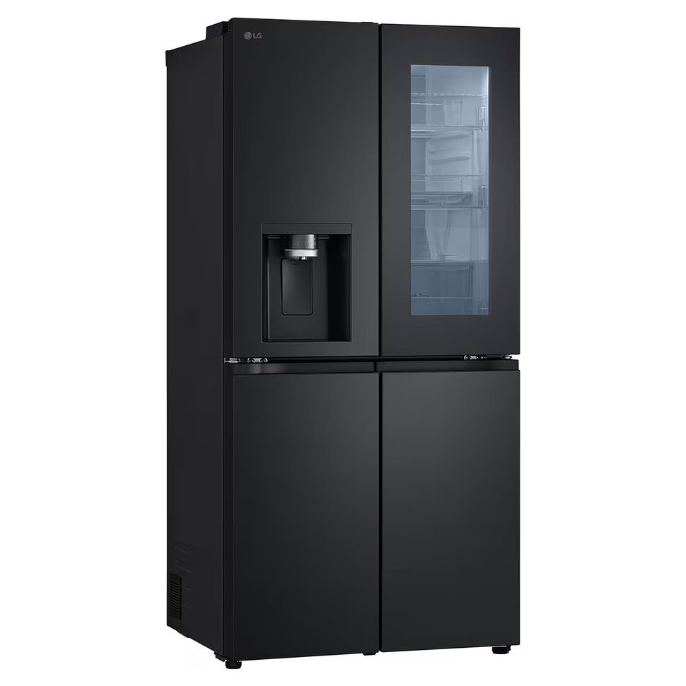 LG Slim Instaview French Style Fridge Freezer With Ice & Water GMG860EPBE - Black Steel LG Slim Instaview French Style Fridge Freezer With Ice & Water GMG860EPBE - Black Steel