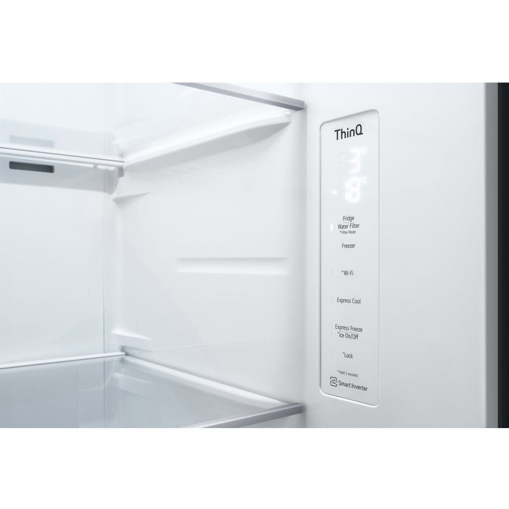 LG Instaview American Fridge Freezer With Ice & Water GSGV80PYLL - Silver LG Instaview American Fridge Freezer With Ice & Water GSGV80PYLL - Silver