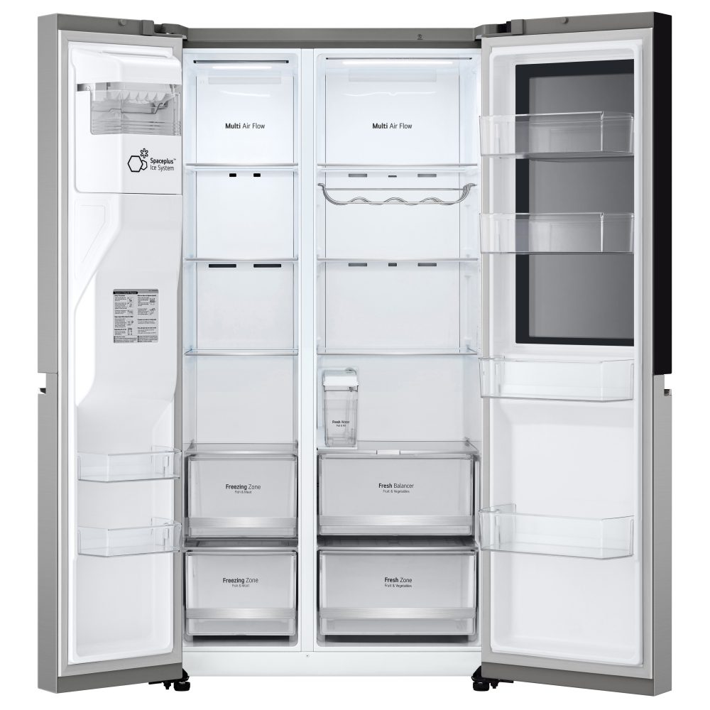 LG Instaview American Fridge Freezer With Ice & Water Non Plumbed GSGV81PYLL - Stainless Steel LG Instaview American Fridge Freezer With Ice & Water Non Plumbed GSGV81PYLL - Stainless Steel