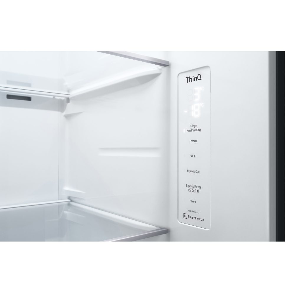 LG Instaview American Fridge Freezer With Ice & Water Non Plumbed GSGV81PYLL - Stainless Steel LG Instaview American Fridge Freezer With Ice & Water Non Plumbed GSGV81PYLL - Stainless Steel