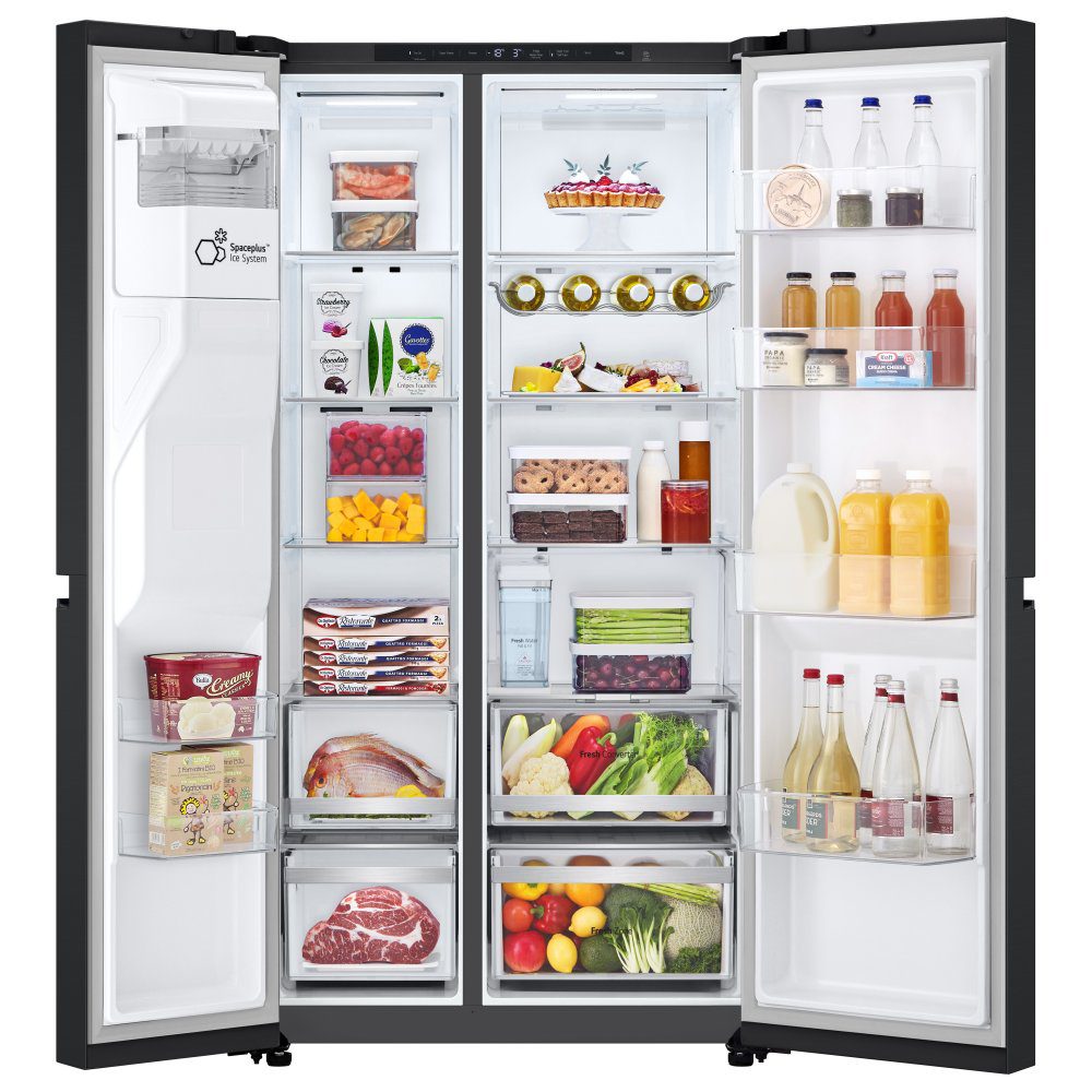 LG American Fridge Freezer Ice & Water Non Plumbed GSLE81EPBC - Black Steel LG American Fridge Freezer Ice & Water Non Plumbed GSLE81EPBC - Black Steel