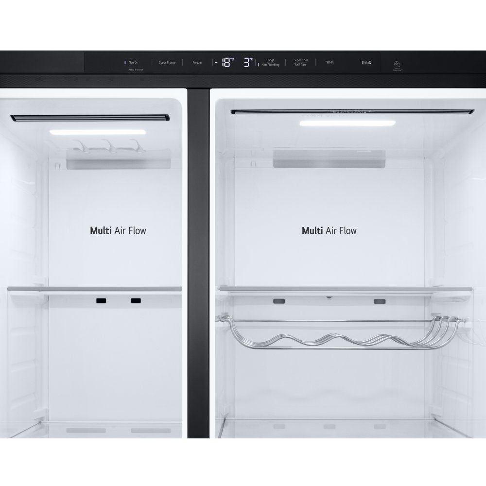 LG American Fridge Freezer Ice & Water Non Plumbed GSLE81EPBC - Black Steel LG American Fridge Freezer Ice & Water Non Plumbed GSLE81EPBC - Black Steel