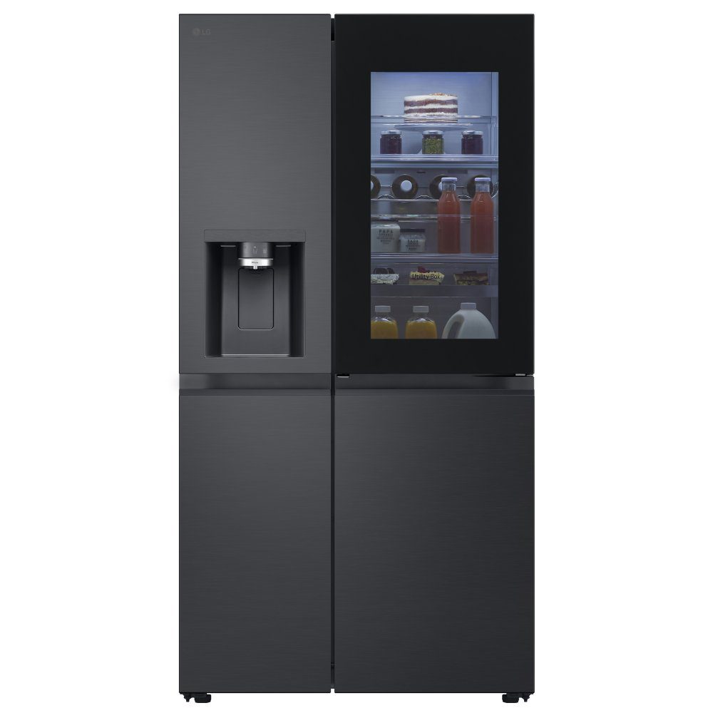 LG  Door In Door Instaview American Fridge Freezer With Craft Ice & Water GSXE90EVDD - Black Steel