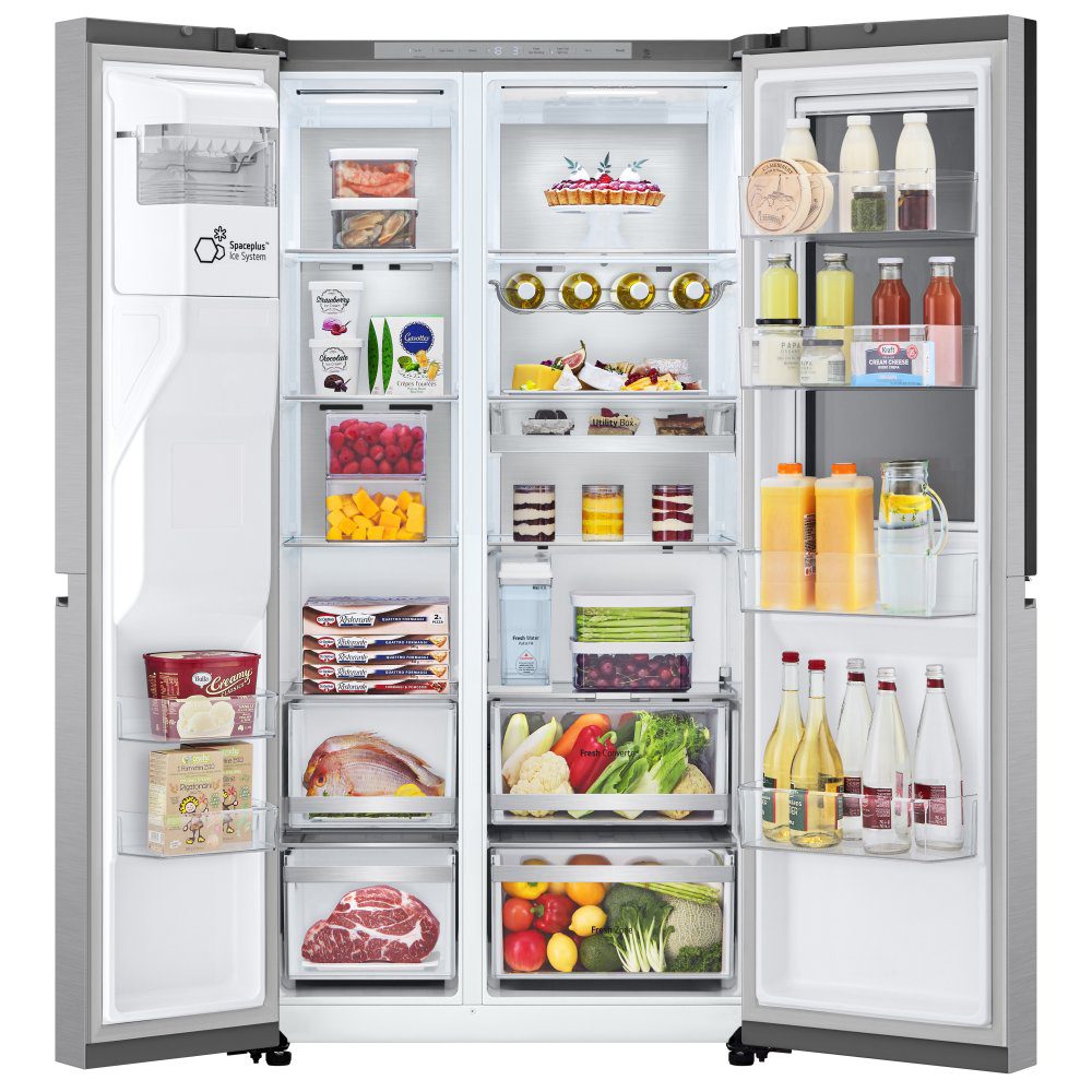 LG Door In Door Instaview American Fridge Freezer With Ice & Water Non Plumbed GSXE91BSAD - Stainless Steel LG Door In Door Instaview American Fridge Freezer With Ice & Water Non Plumbed GSXE91BSAD - Stainless Steel