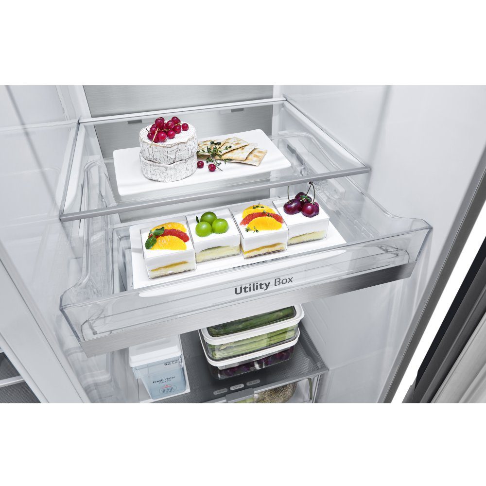 LG Door In Door Instaview American Fridge Freezer With Ice & Water Non Plumbed GSXE91BSAD - Stainless Steel LG Door In Door Instaview American Fridge Freezer With Ice & Water Non Plumbed GSXE91BSAD - Stainless Steel