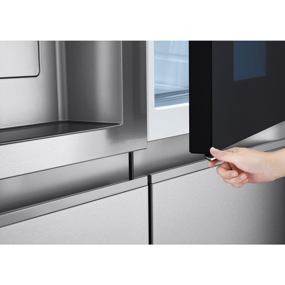 LG Door In Door Instaview American Fridge Freezer With Ice & Water Non Plumbed GSXE91BSAD - Stainless Steel LG Door In Door Instaview American Fridge Freezer With Ice & Water Non Plumbed GSXE91BSAD - Stainless Steel