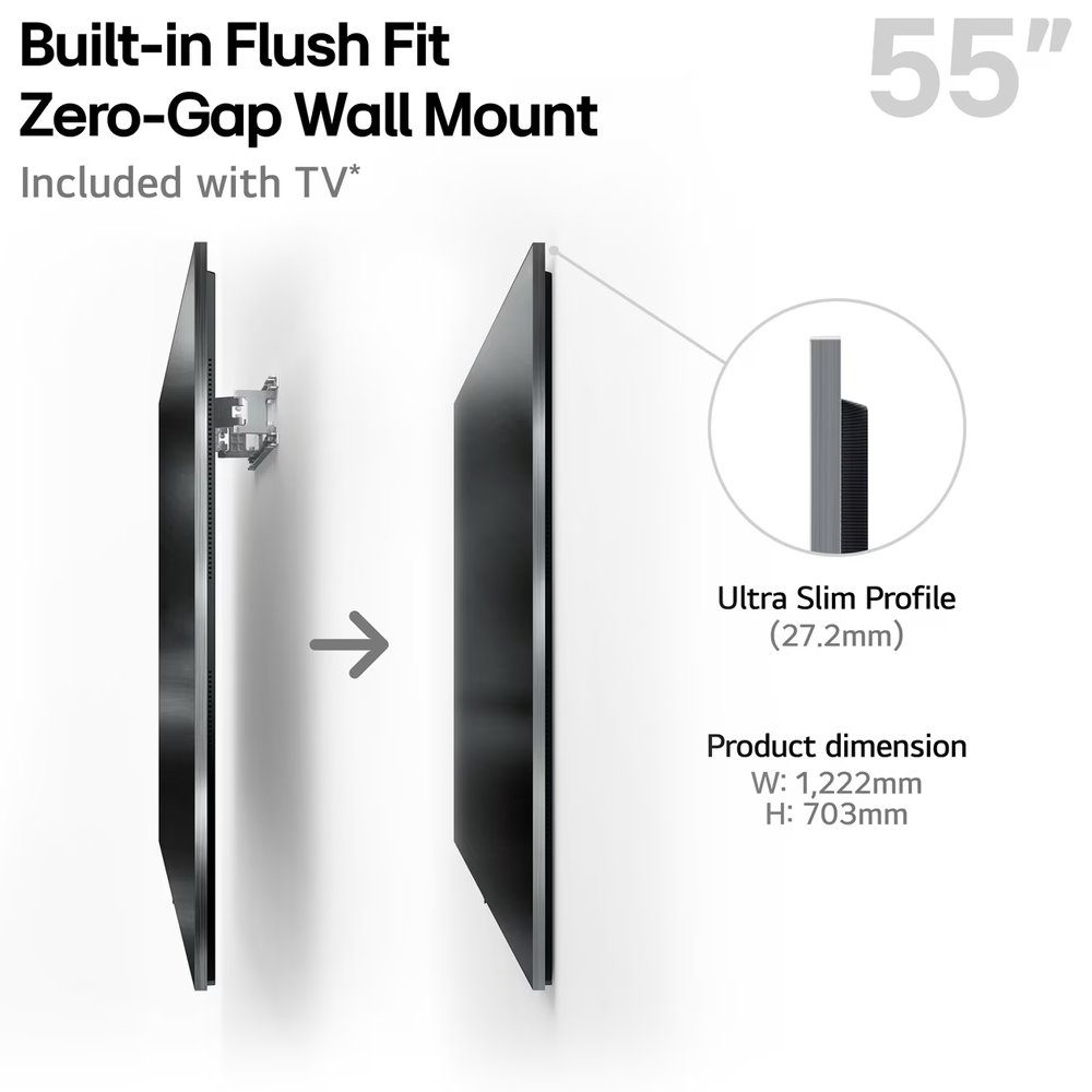 LG 2025 55" Evo AI G5 OLED 4K Smart TV OLED55G54LW - Silver LG 2025 55" Evo AI G5 OLED 4K Smart TV OLED55G54LW - Silver