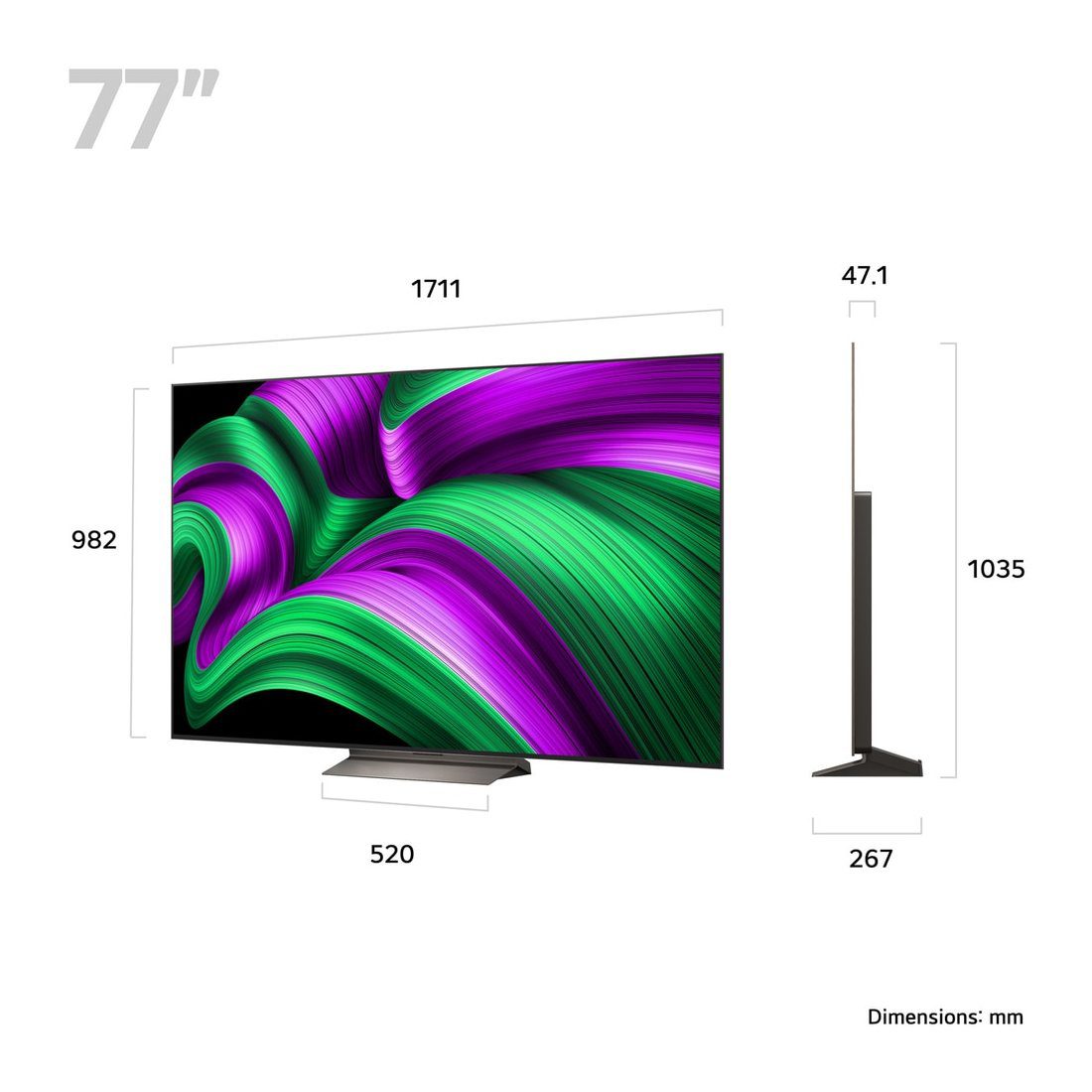 LG 2025 77" Evo AI C5 OLED 4K Smart TV OLED77C56LB - Black LG 2025 77" Evo AI C5 OLED 4K Smart TV OLED77C56LB - Black