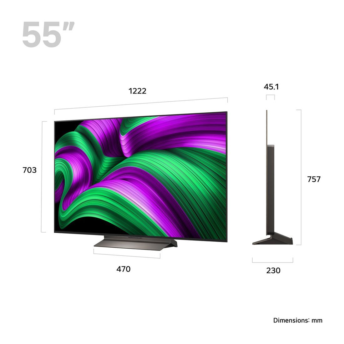 LG 2025 55" Evo AI C5 OLED 4K Smart TV OLED55C56LB - Black LG 2025 55" Evo AI C5 OLED 4K Smart TV OLED55C56LB - Black