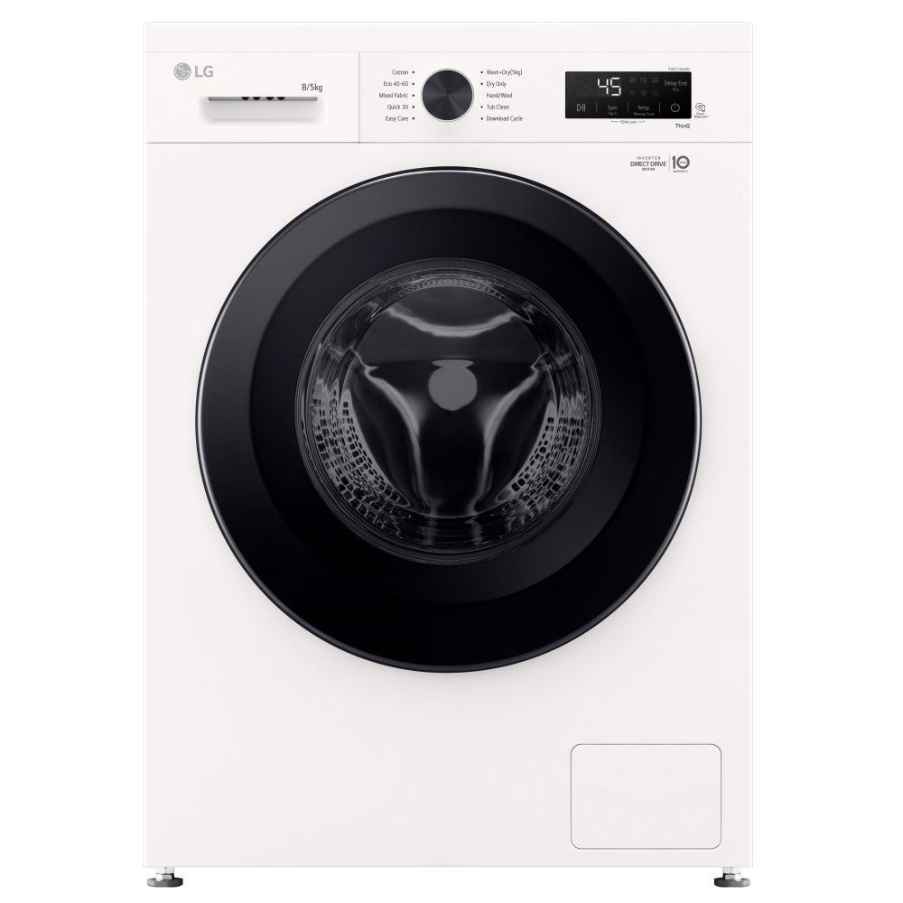 LG Series 2 Direct Drive 8kg Washer Dryer W4X1085NWK - White