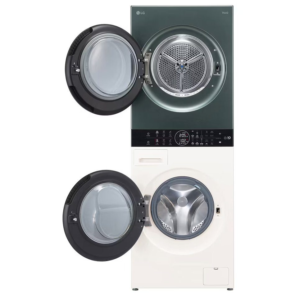 LG 12kg/10kg WashTower TurboWash Washer Dryer WT1210NBTN1 - Green & Beige LG 12kg/10kg WashTower TurboWash Washer Dryer WT1210NBTN1 - Green & Beige