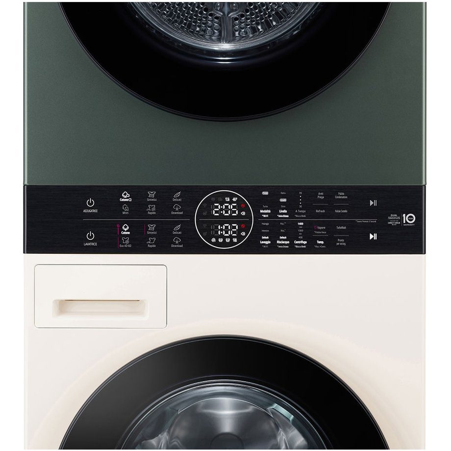 LG 12kg/10kg WashTower TurboWash Washer Dryer WT1210NBTN1 - Green & Beige LG 12kg/10kg WashTower TurboWash Washer Dryer WT1210NBTN1 - Green & Beige