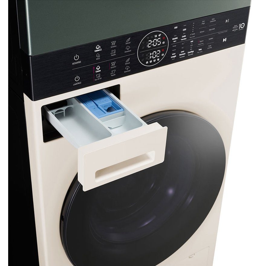 LG 12kg/10kg WashTower TurboWash Washer Dryer WT1210NBTN1 - Green & Beige LG 12kg/10kg WashTower TurboWash Washer Dryer WT1210NBTN1 - Green & Beige