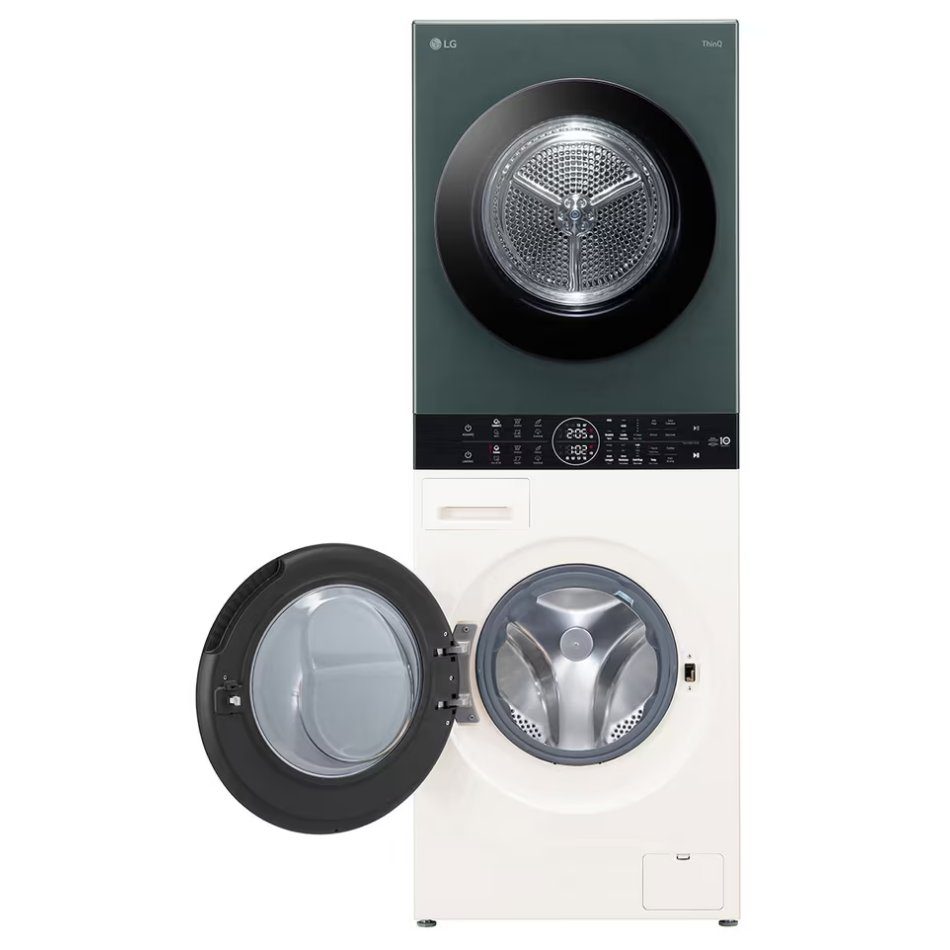 LG 12kg/10kg WashTower TurboWash Washer Dryer WT1210NBTN1 - Green & Beige LG 12kg/10kg WashTower TurboWash Washer Dryer WT1210NBTN1 - Green & Beige