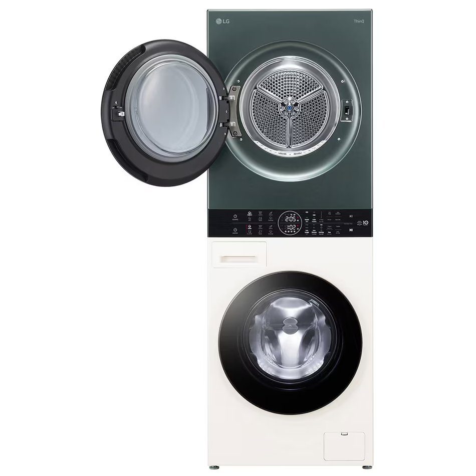 LG 12kg/10kg WashTower TurboWash Washer Dryer WT1210NBTN1 - Green & Beige LG 12kg/10kg WashTower TurboWash Washer Dryer WT1210NBTN1 - Green & Beige