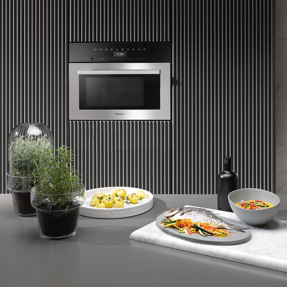 Miele ContourLine Compact Steam Oven & Microwave DGM7340 - Stainless Steel Miele ContourLine Compact Steam Oven & Microwave DGM7340 - Stainless Steel