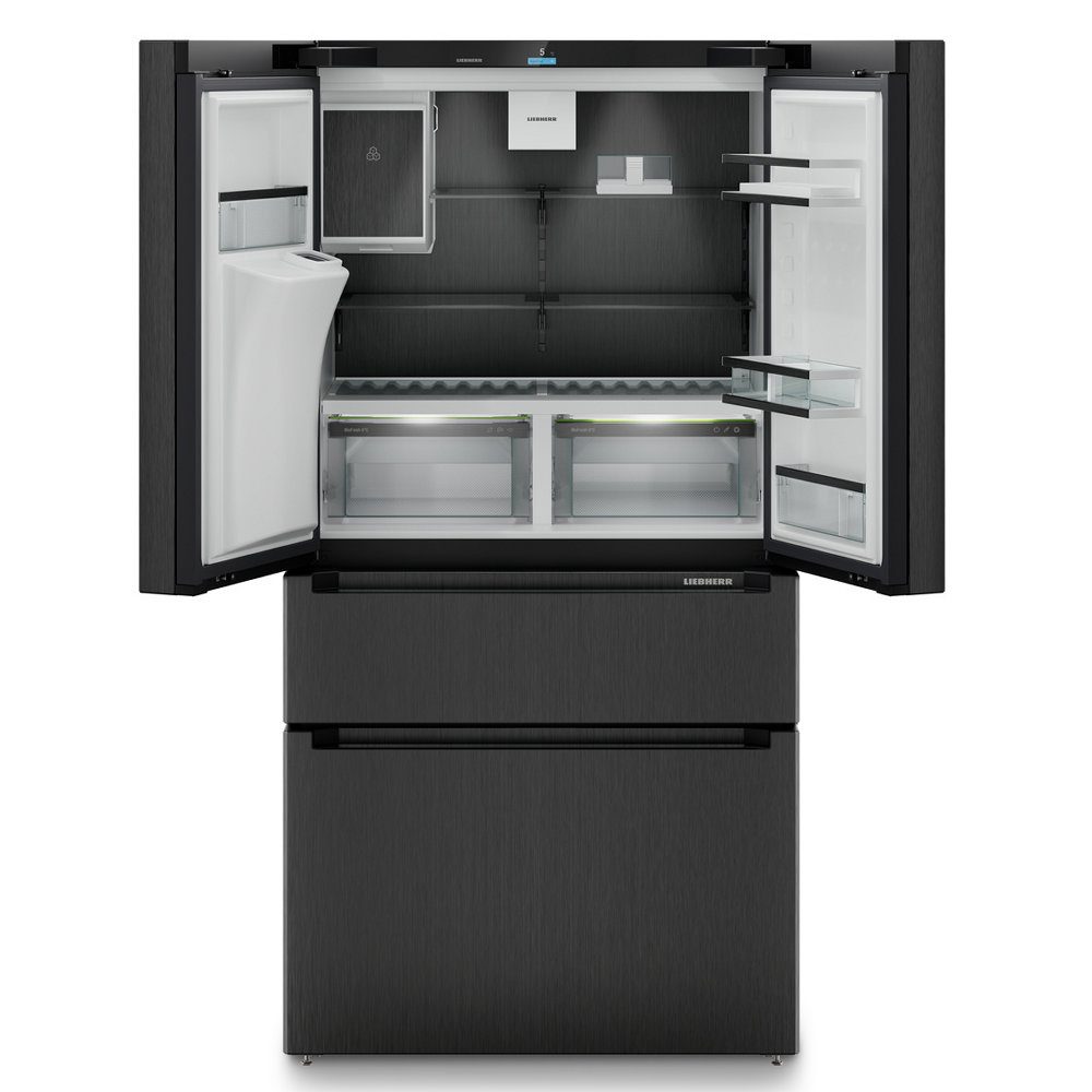 Liebherr Prime French Style BioFresh Fridge Freezer Ice & Water MBBSDI9528 - BLACK STEEL Liebherr Prime French Style BioFresh Fridge Freezer Ice & Water MBBSDI9528 - BLACK STEEL