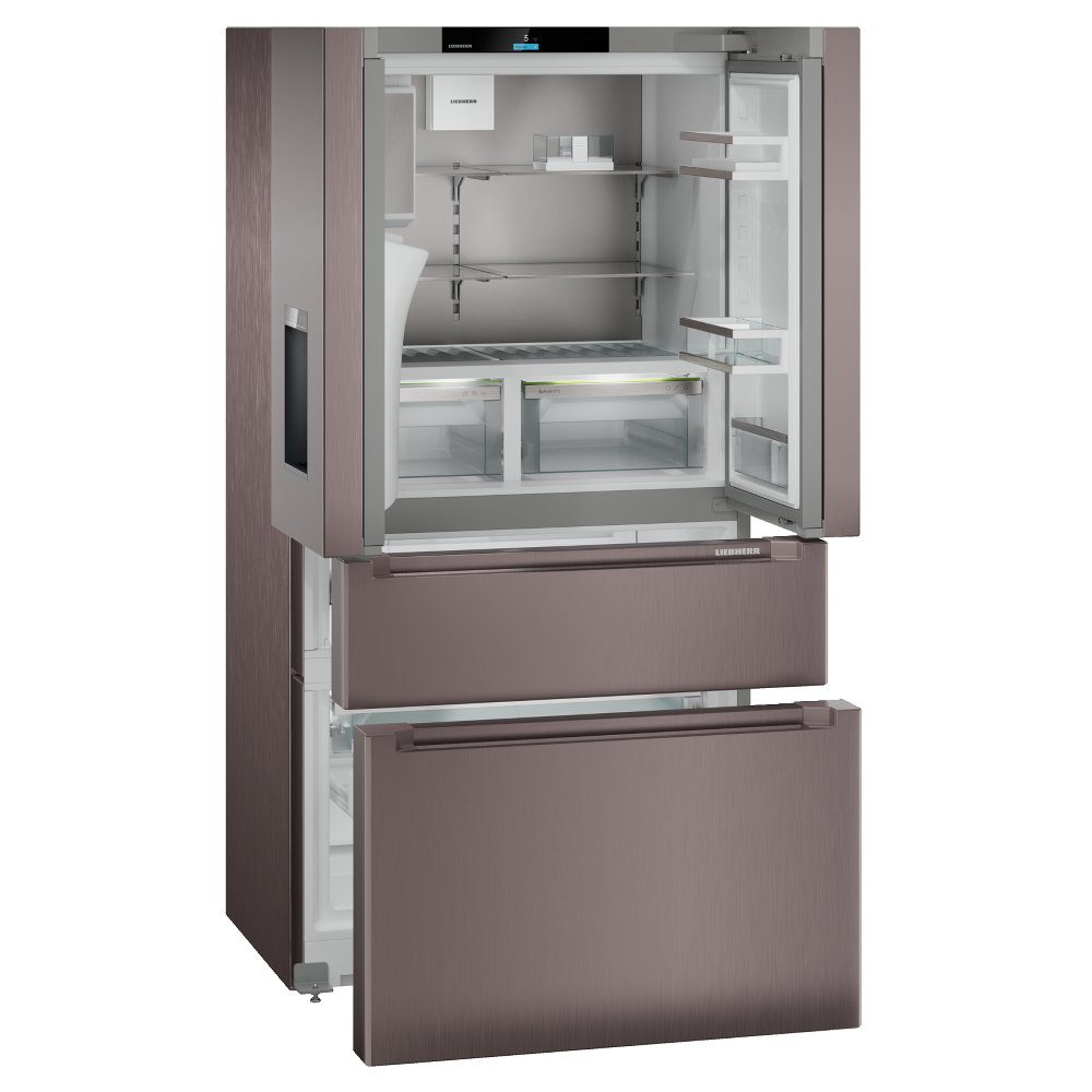 Liebherr Plus French Style BioFresh Fridge Freezer Ice & Water MBTSDI9528 - TERRA STEEL Liebherr Plus French Style BioFresh Fridge Freezer Ice & Water MBTSDI9528 - TERRA STEEL
