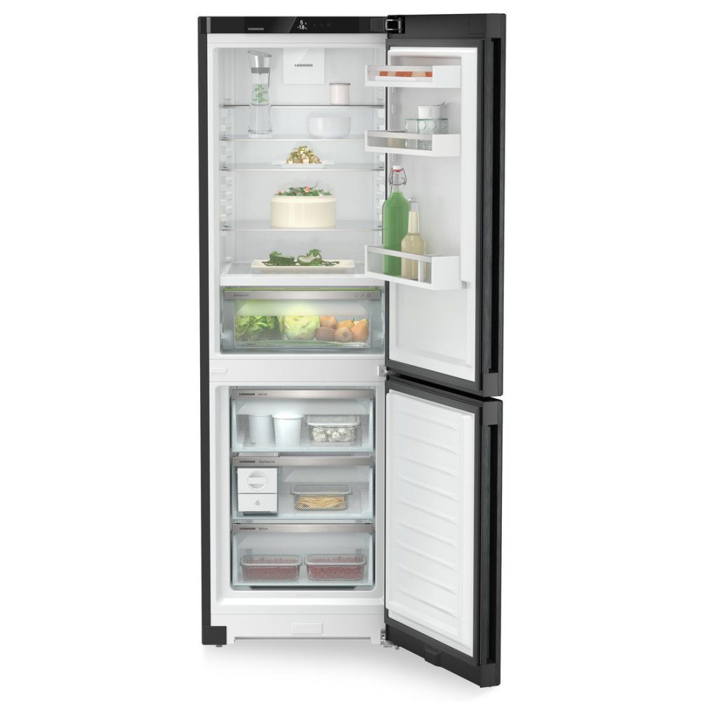 Liebherr 60cm Plus Biofresh Frost Free Fridge Freezer CBNBDA5223 - Black Steel Liebherr 60cm Plus Biofresh Frost Free Fridge Freezer CBNBDA5223 - Black Steel