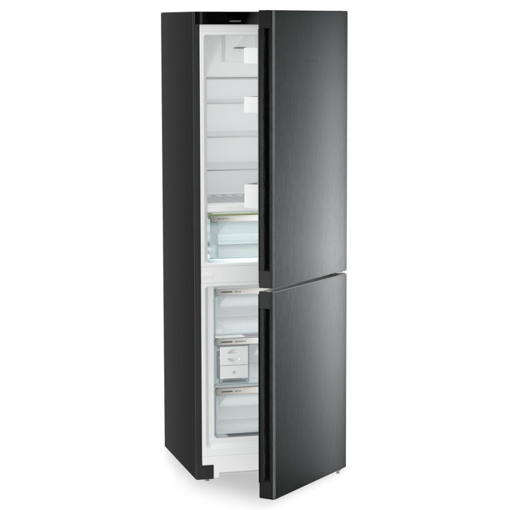 Liebherr 60cm Plus Biofresh Frost Free Fridge Freezer CBNBDA5223 - Black Steel Liebherr 60cm Plus Biofresh Frost Free Fridge Freezer CBNBDA5223 - Black Steel