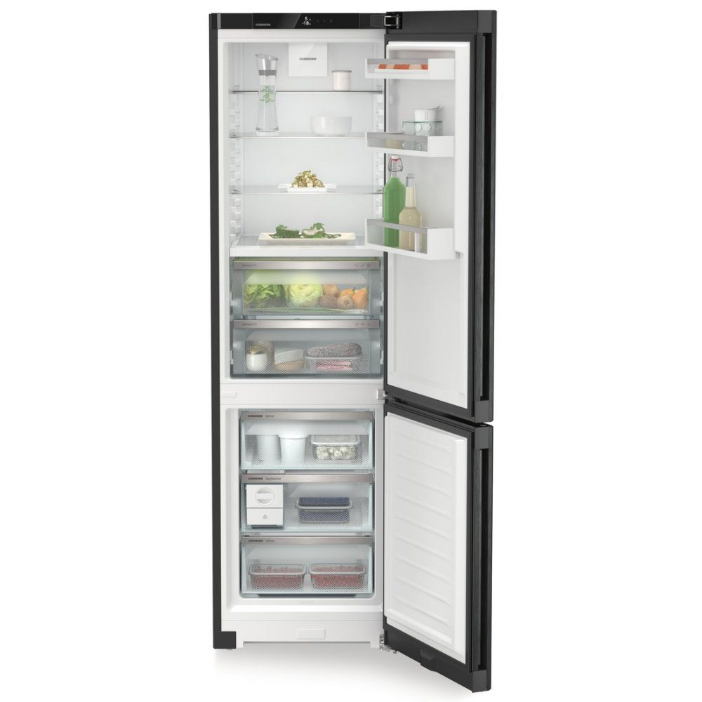 Liebherr 60cm Plus Biofresh Frost Free Fridge Freezer CBNBDA572I - BLACK STEEL Liebherr 60cm Plus Biofresh Frost Free Fridge Freezer CBNBDA572I - BLACK STEEL