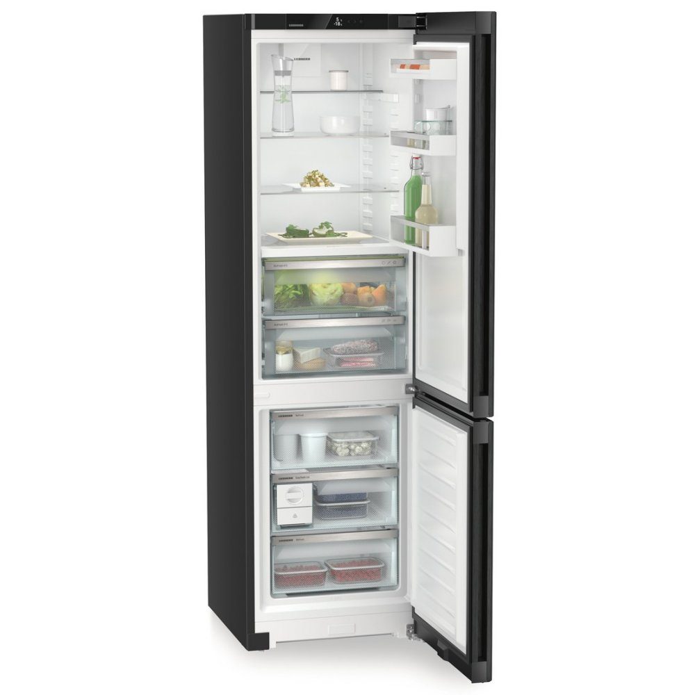 Liebherr 60cm Plus Biofresh Frost Free Fridge Freezer CBNBDA572I - BLACK STEEL Liebherr 60cm Plus Biofresh Frost Free Fridge Freezer CBNBDA572I - BLACK STEEL