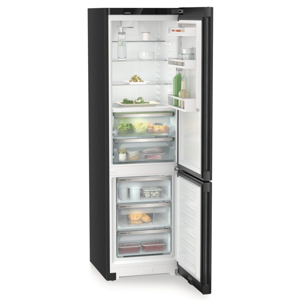 Liebherr 60cm Plus Biofresh Frost Free Fridge Freezer CBNBDC573I - Black Steel Liebherr 60cm Plus Biofresh Frost Free Fridge Freezer CBNBDC573I - Black Steel