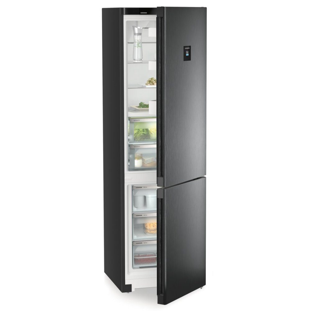 Liebherr 60cm Plus Biofresh Frost Free Fridge Freezer CBNBDC573I - Black Steel Liebherr 60cm Plus Biofresh Frost Free Fridge Freezer CBNBDC573I - Black Steel