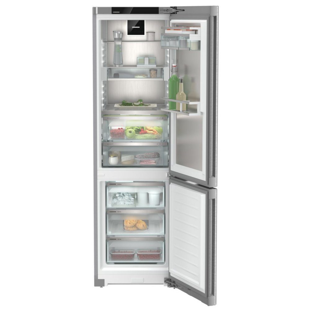 Liebherr 60cm Peak Biofresh Professional Frost Free Fridge Freezer With Ice & Water CBNSTB579I - Stainless Steel Liebherr 60cm Peak Biofresh Professional Frost Free Fridge Freezer With Ice & Water CBNSTB579I - Stainless Steel