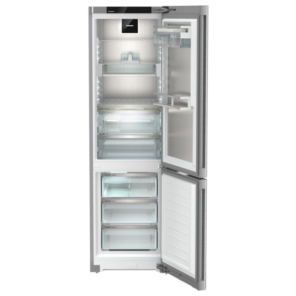 Liebherr 60cm Peak Biofresh Professional Frost Free Fridge Freezer With Ice & Water CBNSTB579I - Stainless Steel Liebherr 60cm Peak Biofresh Professional Frost Free Fridge Freezer With Ice & Water CBNSTB579I - Stainless Steel