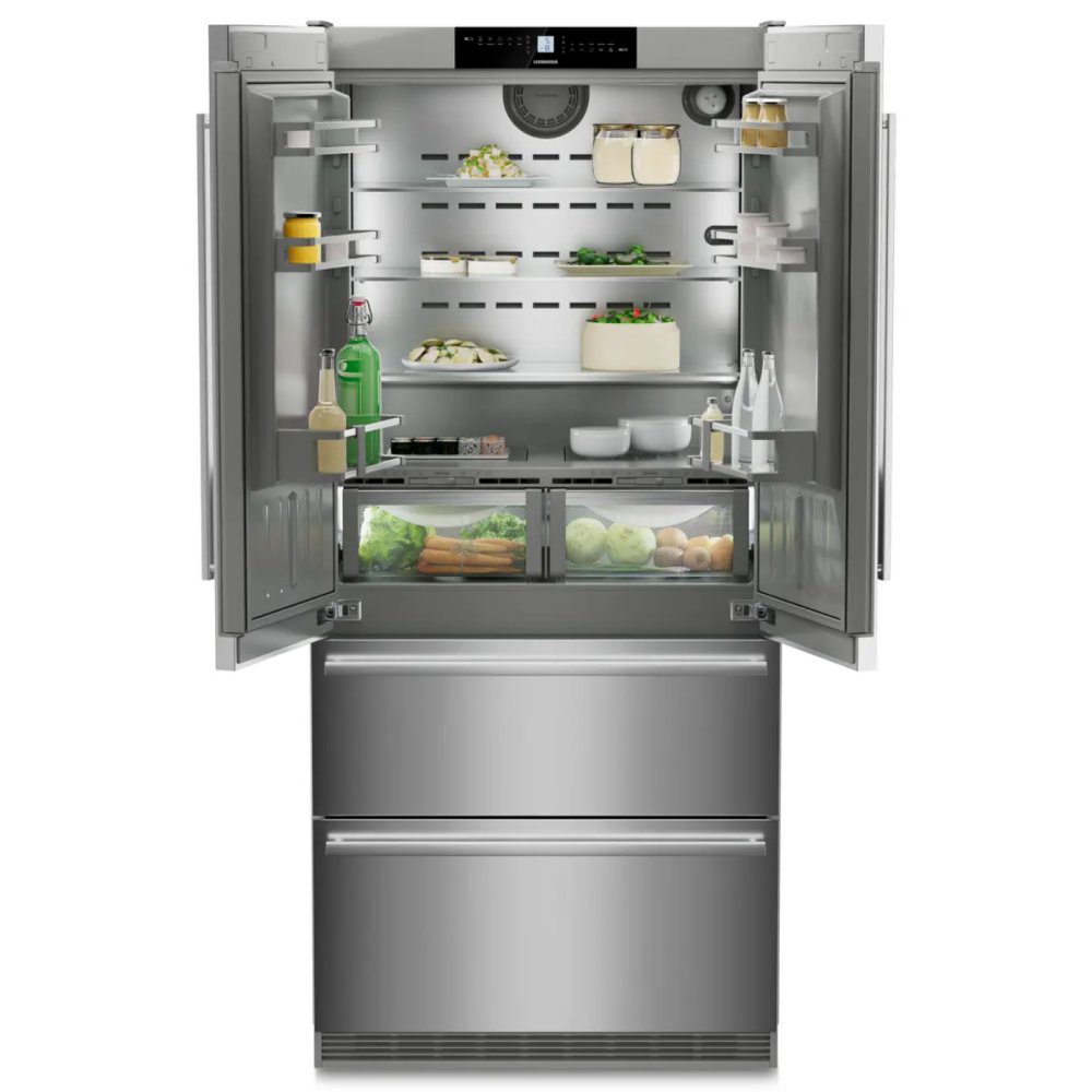 Liebherr Premium Plus Biofresh French Style Fridge Freezer With Ice Maker CBNSTE8872 - STAINLESS STEEL Liebherr Premium Plus Biofresh French Style Fridge Freezer With Ice Maker CBNSTE8872 - STAINLESS STEEL