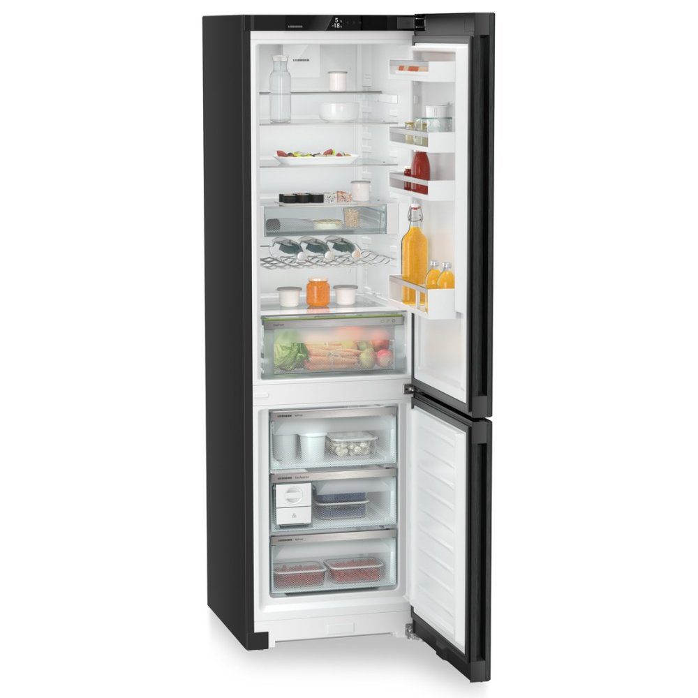 Liebherr 60cm Plus Frost Free Fridge Freezer CNBDA5723 - BLACK STEEL Liebherr 60cm Plus Frost Free Fridge Freezer CNBDA5723 - BLACK STEEL