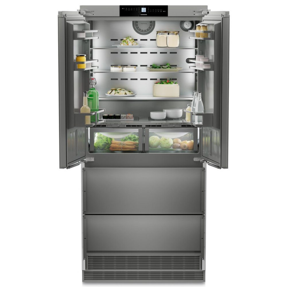 Liebherr  91cm Premium Plus Biofresh Frost Free Integrated Four Door Fridge Freezer With Ice Maker ECBNE8872