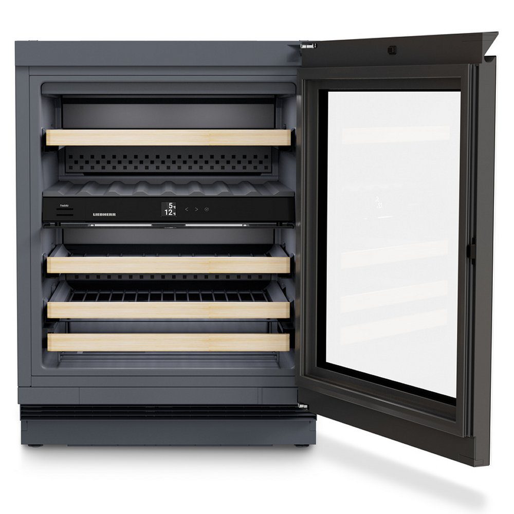 Liebherr 60cm Built Under Dual Zone Wine Cooler UWGB3632 - Black Liebherr 60cm Built Under Dual Zone Wine Cooler UWGB3632 - Black