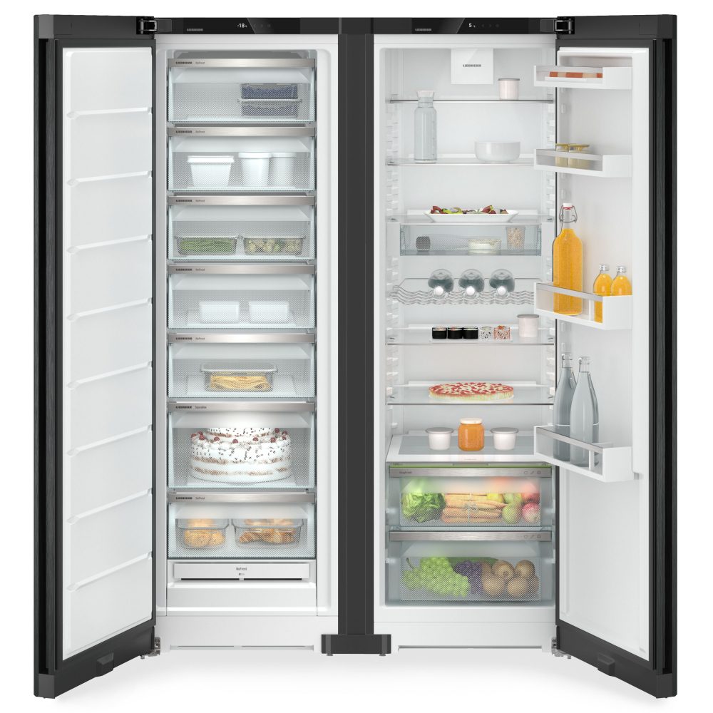 Liebherr 123cm Plus Side By Side Fridge Freezer XRFBD5220 - Black Steel Liebherr 123cm Plus Side By Side Fridge Freezer XRFBD5220 - Black Steel