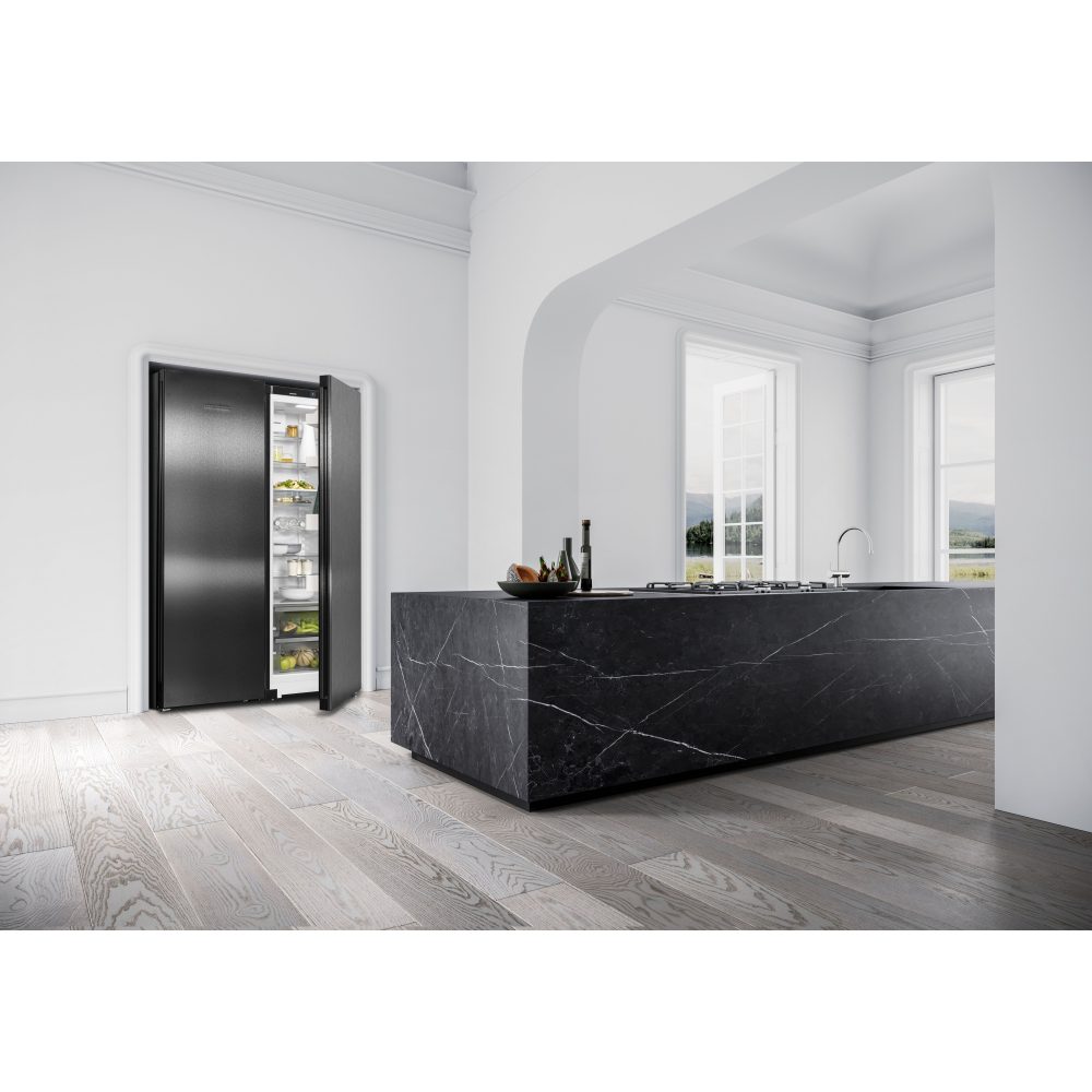 Liebherr 123cm Plus Side By Side Fridge Freezer XRFBD5220 - Black Steel Liebherr 123cm Plus Side By Side Fridge Freezer XRFBD5220 - Black Steel
