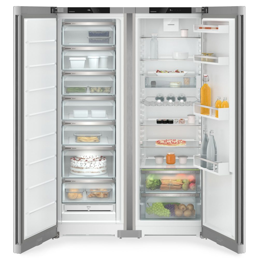 Liebherr 123cm Plus Side By Side Fridge Freezer XRFSF5220 - Silver Liebherr 123cm Plus Side By Side Fridge Freezer XRFSF5220 - Silver