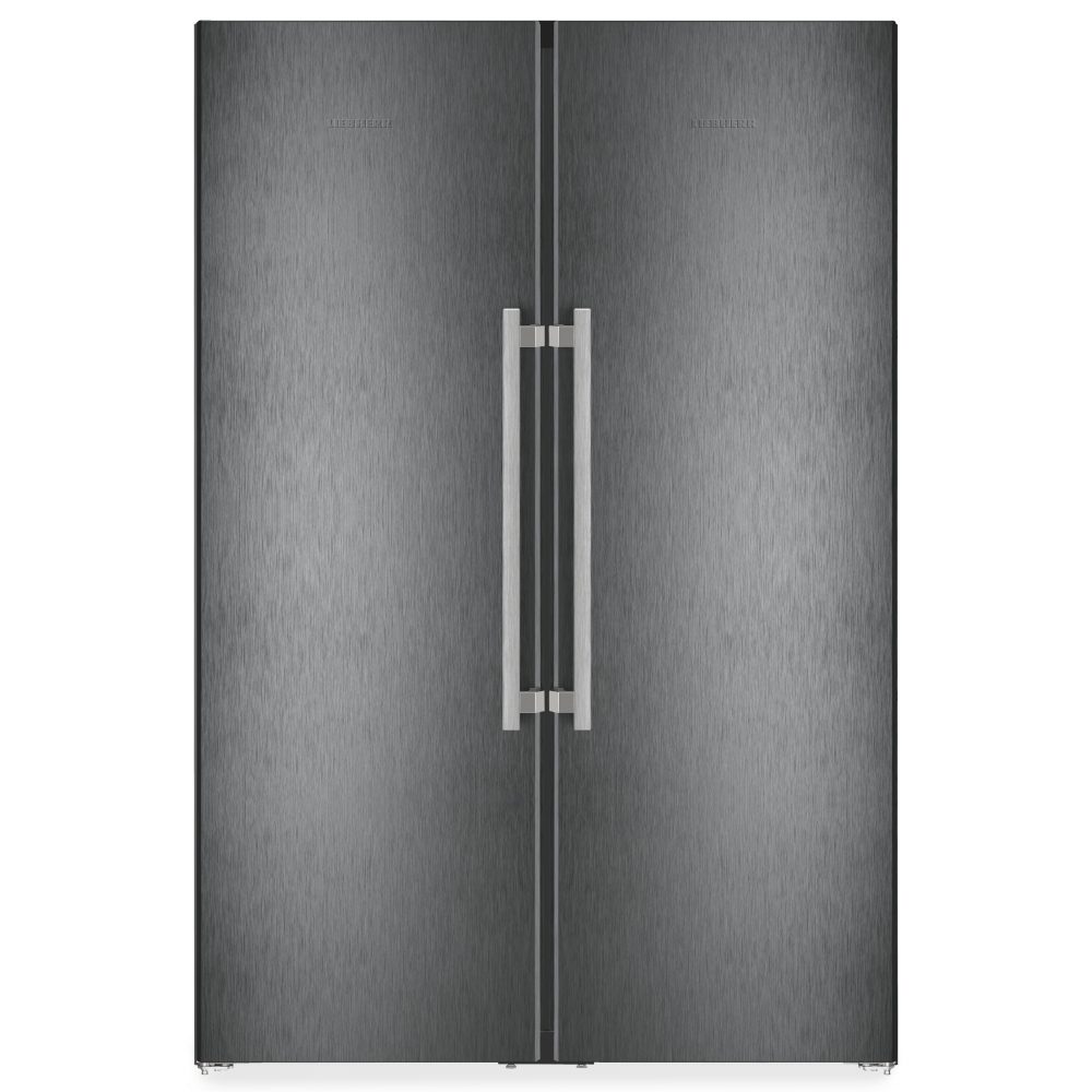 Liebherr 121cm Peak Biofresh Side By Side Fridge Freezer With Icemaker & Water Dispenser XRFBS5295 - Black Steel