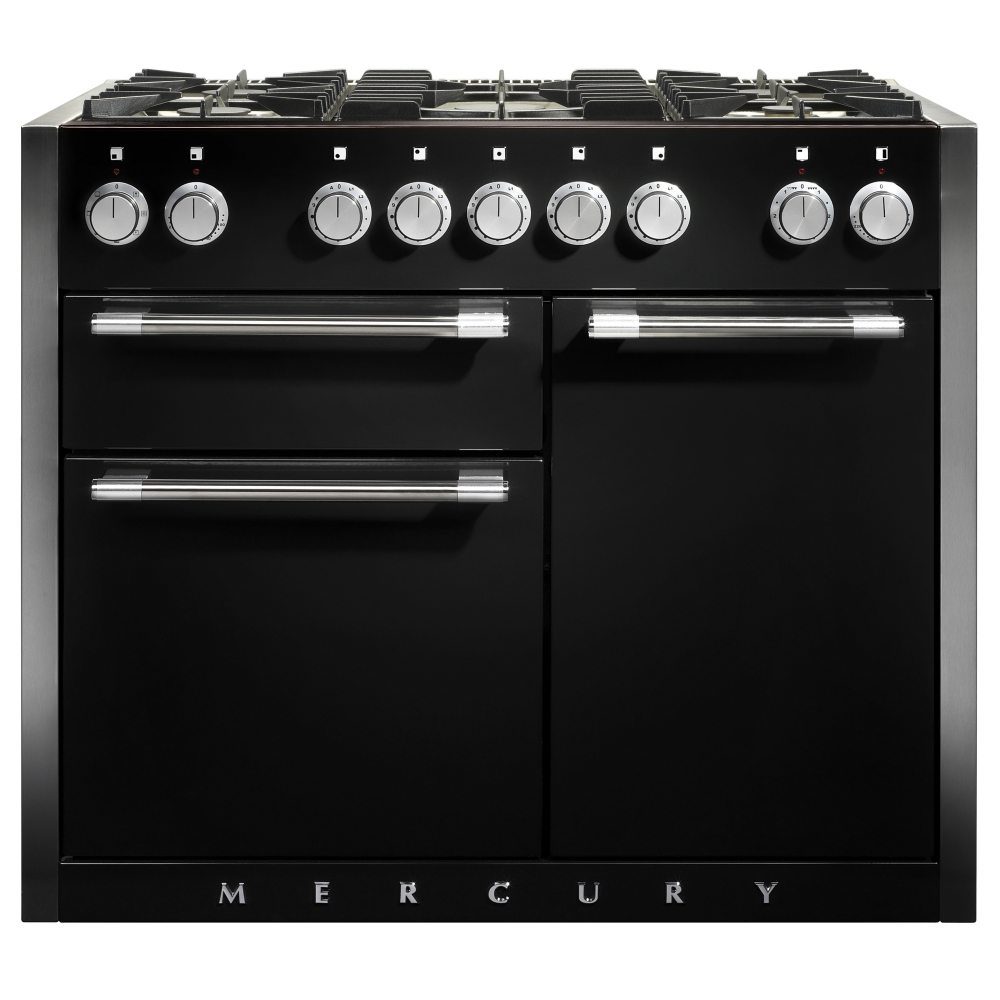 Mercury  1082mm Dual Fuel Range Cooker MCY1082DFAB/ - Black