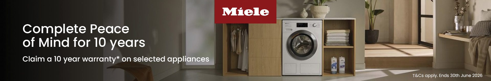 miele 10 year warranty promotional image