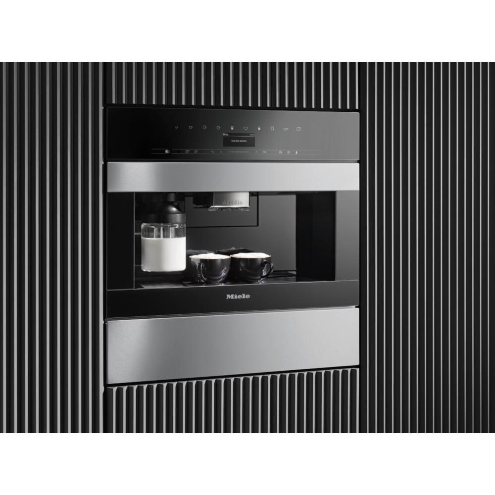 Miele Fully Automatic Built In Coffee Machine CVA7440 - Stainless Steel Miele Fully Automatic Built In Coffee Machine CVA7440 - Stainless Steel