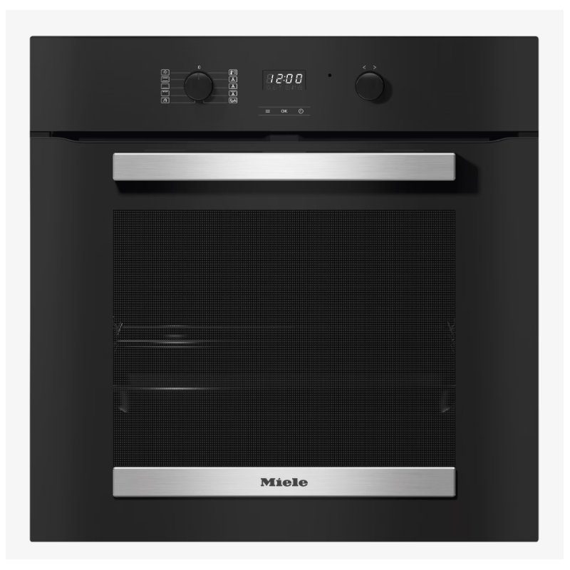 Miele  ContourLine Pyrolytic Built In Single Oven H2455BP - Black